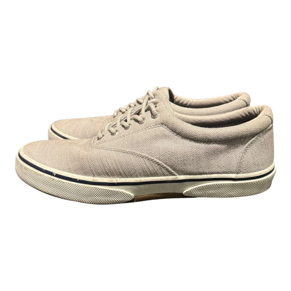 Sperry STS22380 Men’s Size 11 Canvas Sneakers Gray Casual Lace Up Comfort Shoes - Picture 5 of 9